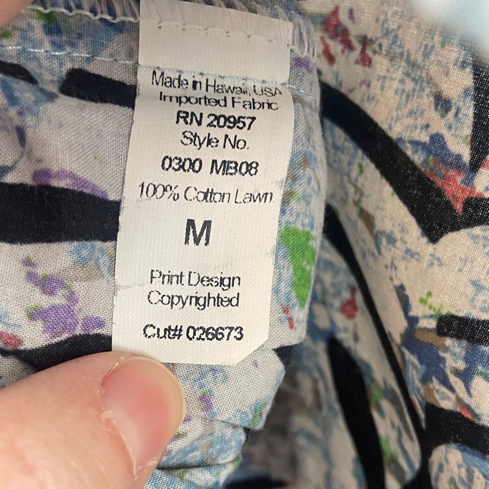 Tori Richard Made in Hawaii Tropical Shirt Size Medium - Picture 5 of 9